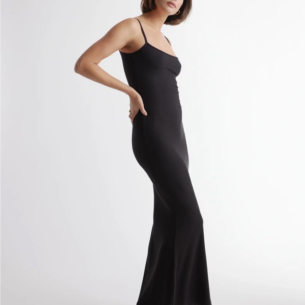 Quince Rib Knit Maxi Slip Dress
